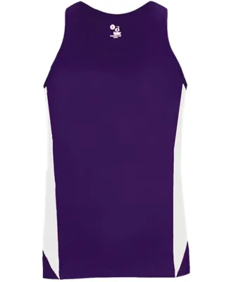 Alleson Athletic 8967 Stride Women's Singlet Purple/ White