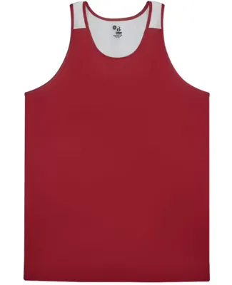 Alleson Athletic 2668 Youth Ventback Singlet Red/ White