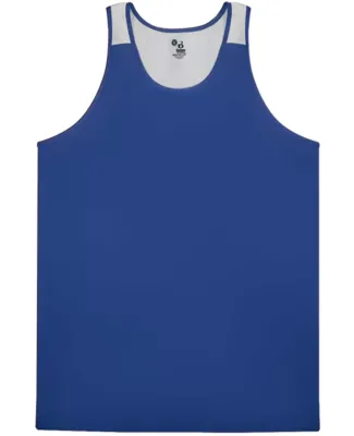 Alleson Athletic 2668 Youth Ventback Singlet Royal/ White