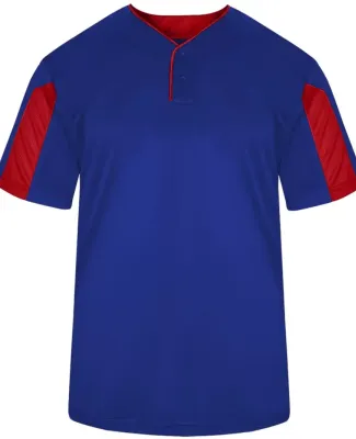 Alleson Athletic 7976 Striker Placket in Royal/ red