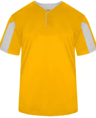 Alleson Athletic 7976 Striker Placket in Gold/ white