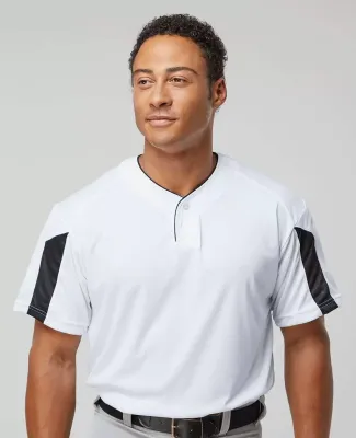 Alleson Athletic 7976 Striker Placket in White/ black