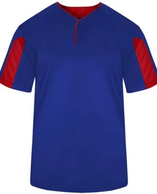 Alleson Athletic 2976 Youth Striker Placket in Royal/ red