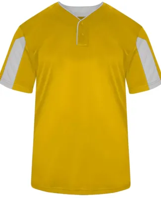 Alleson Athletic 2976 Youth Striker Placket in Gold/ white