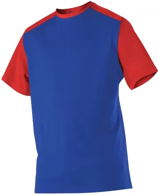 Alleson Athletic 532CJ Crewneck Baseball Jersey Royal/ Red