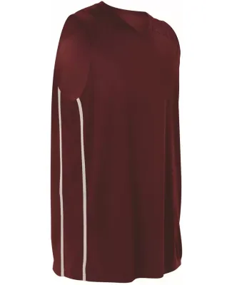 Alleson Athletic 535J Basketball Jersey Maroon/ White