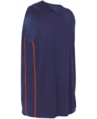 Alleson Athletic 535JY Youth Basketball Jersey Navy/ Red
