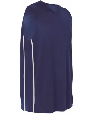 Alleson Athletic 535JY Youth Basketball Jersey Navy/ White