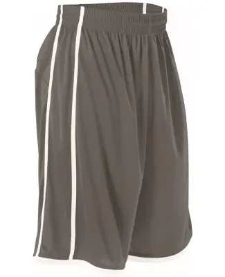 Alleson Athletic 535P Basketball Shorts Charcoal/ White