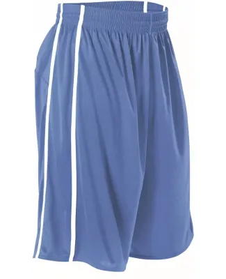 Alleson Athletic 535P Basketball Shorts Columbia Blue/ White