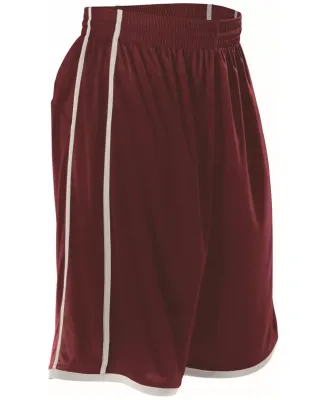 Alleson Athletic 535P Basketball Shorts Maroon/ White