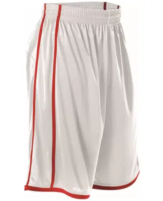 Alleson Athletic 535P Basketball Shorts White/ Red