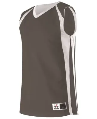 Alleson Athletic 54MMR Reversible Basketball Jerse Charcoal/ White