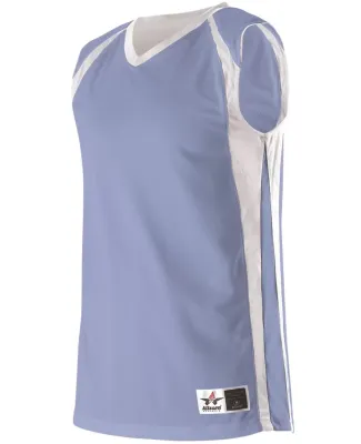 Alleson Athletic 54MMR Reversible Basketball Jerse Columbia Blue/ White