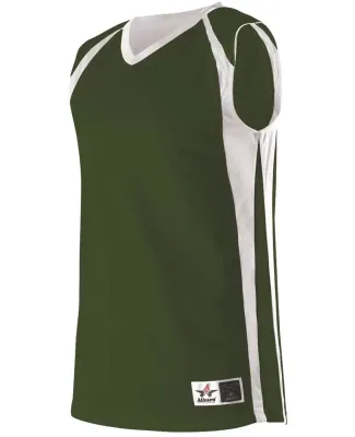 Alleson Athletic 54MMR Reversible Basketball Jerse Forest/ White