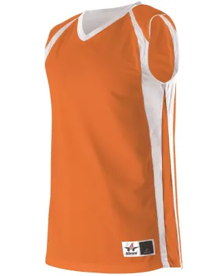 Alleson Athletic 54MMR Reversible Basketball Jerse Orange/ White