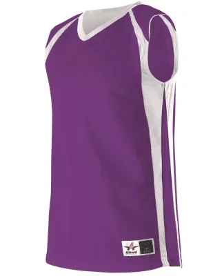 Alleson Athletic 54MMR Reversible Basketball Jerse Purple/ White
