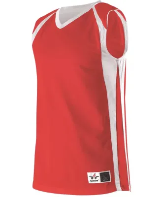 Alleson Athletic 54MMR Reversible Basketball Jerse Red/ White