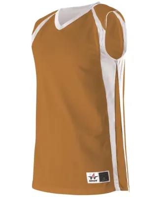 Alleson Athletic 54MMR Reversible Basketball Jerse Texas Orange/ White