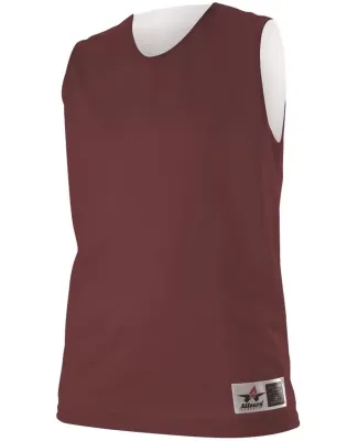 Alleson Athletic 560RW Women's Reversible Mesh Tan Maroon/ White
