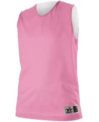 Alleson Athletic 560RW Women's Reversible Mesh Tan Pink/ White