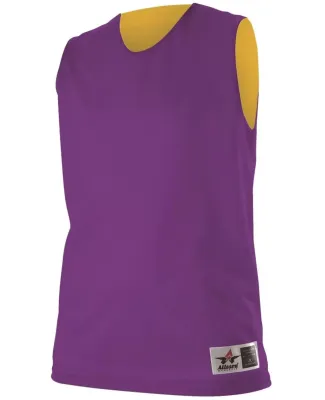 Alleson Athletic 560RW Women's Reversible Mesh Tan Purple/ Gold