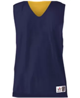 Alleson Athletic 560RY Youth Reversible Mesh Tank Navy/ Gold