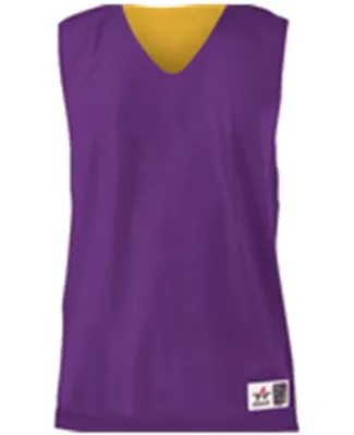 Alleson Athletic 560RY Youth Reversible Mesh Tank Purple/ Gold