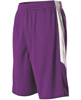 Alleson Athletic 589PSP Single Ply Reversible Bask in Purple/ white