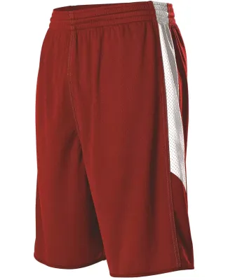 Alleson Athletic 589PSP Single Ply Reversible Bask in Red/ white
