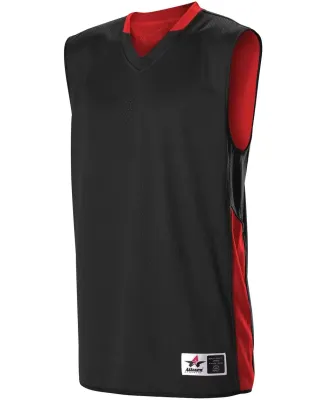 Alleson Athletic 589RSP Single Ply Reversible Jers Black/ Red