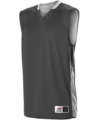 Alleson Athletic 589RSP Single Ply Reversible Jers Charcoal/ White