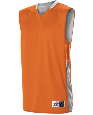 Alleson Athletic 589RSP Single Ply Reversible Jers Orange/ White