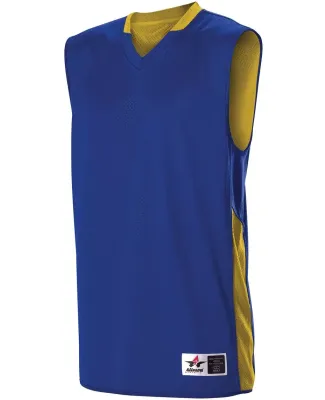 Alleson Athletic 589RSPY Youth Single Ply Reversib Royal/ Gold