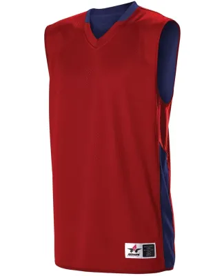 Alleson Athletic 589RSPY Youth Single Ply Reversib Red/ Navy