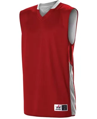 Alleson Athletic 589RSPY Youth Single Ply Reversib Red/ White