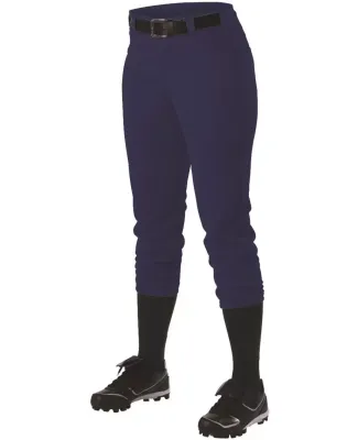 Alleson Athletic 605PBWY Girls' Belt Loop Fast-Pit Navy