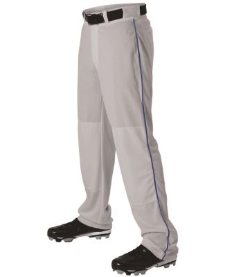Alleson Athletic 605WLB Baseball Pants With Braid in Grey/ royal