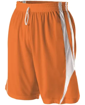 Alleson Athletic 54MMP Reversible Basketball Short Orange/ White