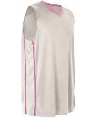 Alleson Athletic 535JW Women's Basketball Jersey White/ Pink