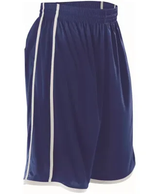 Alleson Athletic 535PW Women's Basketball Shorts Navy/ White