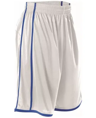 Alleson Athletic 535PW Women's Basketball Shorts White/ Royal