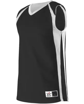 Alleson Athletic 54MMRW Women's Reversible Basketb Black/ White