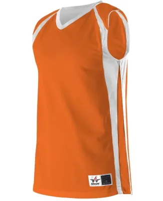 Alleson Athletic 54MMRW Women's Reversible Basketb Orange/ White