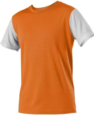Alleson Athletic SJ101W Women's Striker Soccer Jer in Safety orange/ white