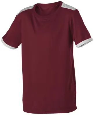 Alleson Athletic SJ102A Header Soccer Jersey in Maroon/ white