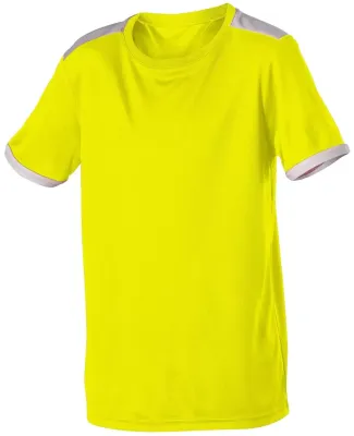 Alleson Athletic SJ102A Header Soccer Jersey in Neon yellow/ white