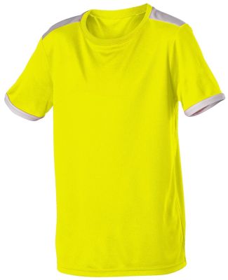 Alleson Athletic SJ102Y Youth Header Soccer Jersey Neon Yellow/ White