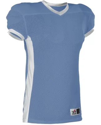 Alleson Athletic 750E Football Jersey in Columbia blue/ white