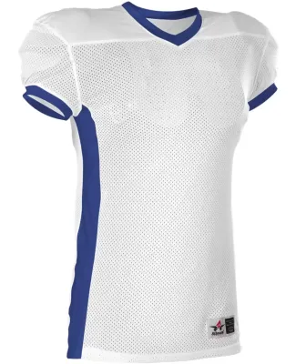Alleson Athletic 750E Football Jersey in White/ royal